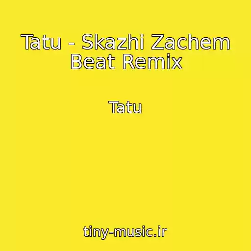 کاور آهنگ Tatu - Skazhi Zachem Beat Remix از Tatu