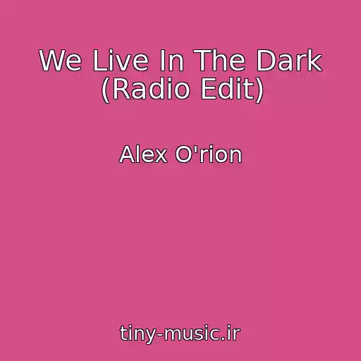 کاور آهنگ We Live In The Dark (Radio Edit) از Alex O'rion