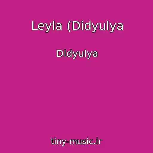 کاور آهنگ Leyla (Didyulya از Didyulya