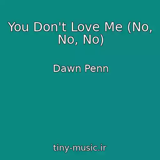 کاور آهنگ You Don't Love Me (No, No, No) از Dawn Penn