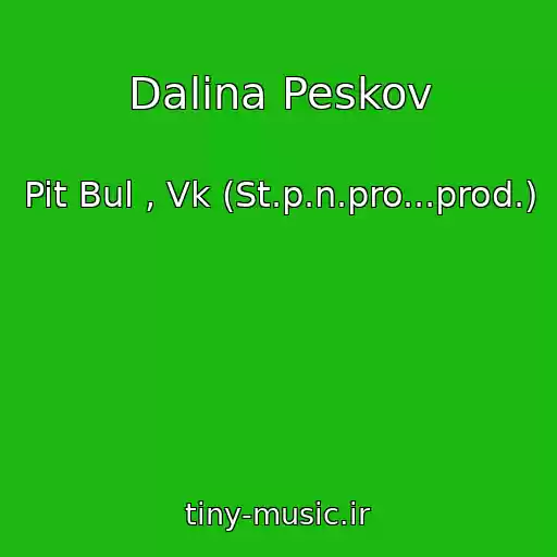 کاور آهنگ Dalina Peskov از Pit Bul , Vk (St.p.n.pro...prod.)