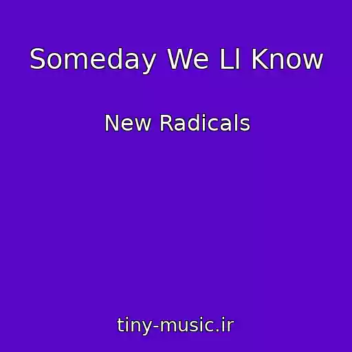 کاور آهنگ Someday We Ll Know از New Radicals