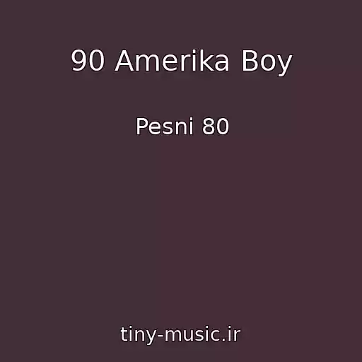 کاور آهنگ 90 Amerika Boy از Pesni 80