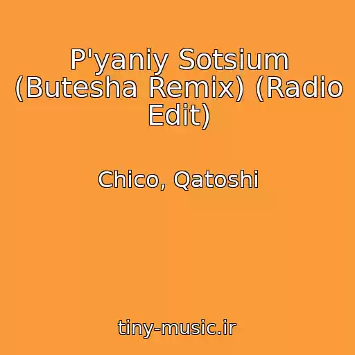 کاور آهنگ P'yaniy Sotsіum (Butesha Remix) (Radio Edit) از Chico, Qatoshi