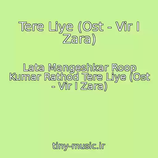 کاور آهنگ Tere Liye (Ost - Vir I Zara) از Lata Mangeshkar Roop Kumar Rathod Tere Liye (Ost - Vir I Zara)