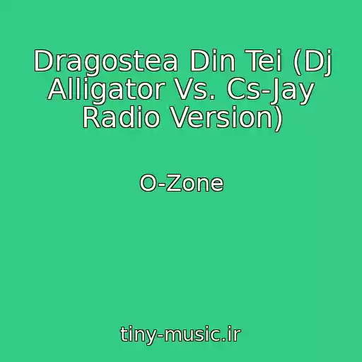 کاور آهنگ Dragostea Din Tei (Dj Alligator Vs. Cs-Jay Radio Version) از O-Zone