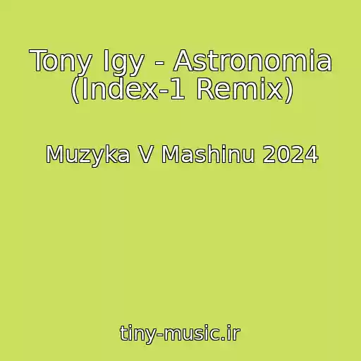کاور آهنگ Tony Igy - Astronomia (Index-1 Remix) از Muzyka V Mashinu 2024