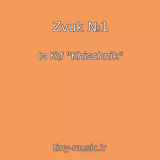 کاور آهنگ Zvuk №1 از Iz K\f "Khischnik"