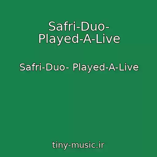 کاور آهنگ Safri-Duo- Played-A-Live از Safri-Duo- Played-A-Live