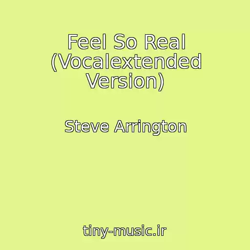 کاور آهنگ Feel So Real (Vocalextended Version) از Steve Arrington