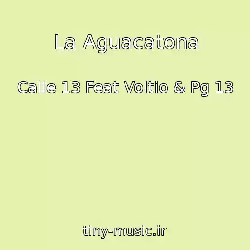 کاور آهنگ La Aguacatona از Calle 13 Feat Voltio & Pg 13