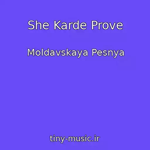 کاور آهنگ She Karde Prove از Moldavskaya Pesnya