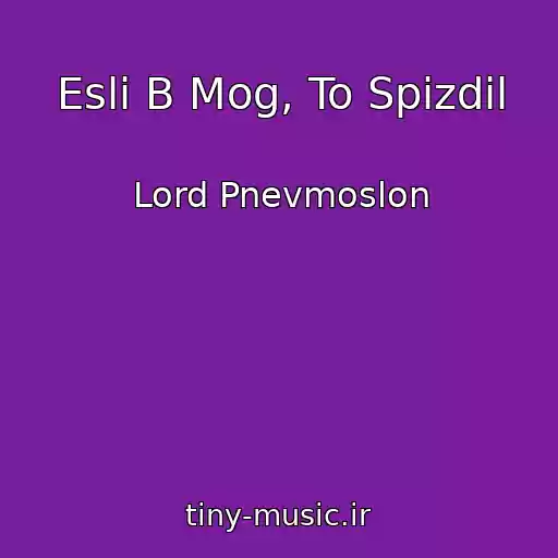 کاور آهنگ Esli B Mog, To Spizdil از Lord Pnevmoslon
