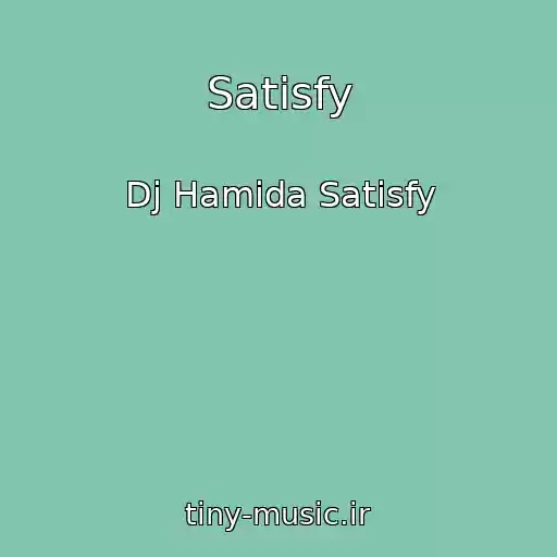 کاور آهنگ Satisfy از Dj Hamida Satisfy