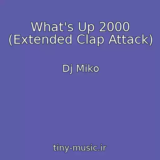 کاور آهنگ What's Up 2000 (Extended Clap Attack) از Dj Miko