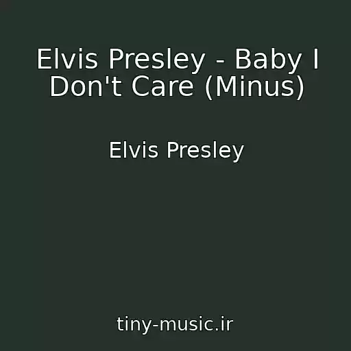 کاور آهنگ Elvis Presley - Baby I Don't Care (Minus) از Elvis Presley