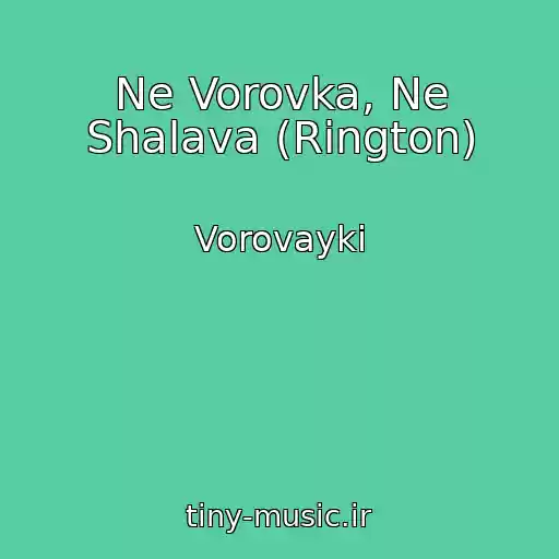 کاور آهنگ Ne Vorovka, Ne Shalava (Rington) از Vorovayki