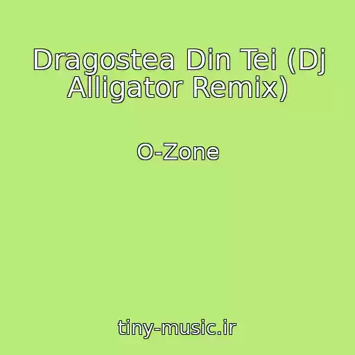 کاور آهنگ Dragostea Din Tei (Dj Alligator Remix) از O-Zone