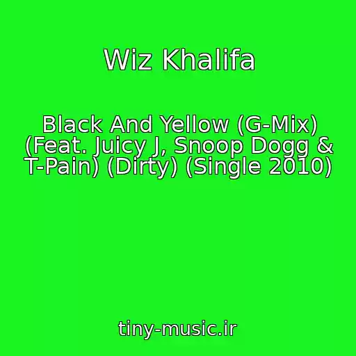 کاور آهنگ Wiz Khalifa از Black And Yellow (G-Mix) (Feat. Juicy J, Snoop Dogg & T-Pain) (Dirty) (Single 2010)