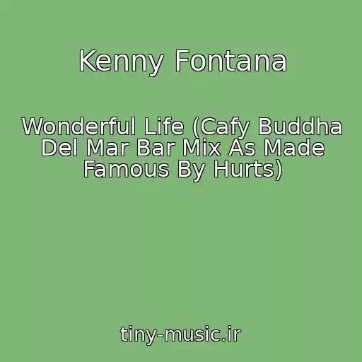 کاور آهنگ Kenny Fontana از Wonderful Life (Cafy Buddha Del Mar Bar Mix As Made Famous By Hurts)