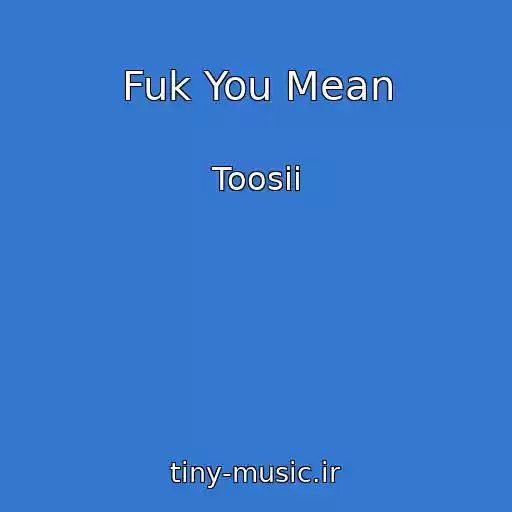 کاور آهنگ Fuk You Mean از Toosii