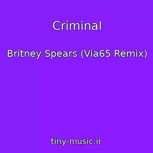 کاور آهنگ Criminal از Britney Spears (Via65 Remix)
