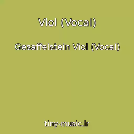 کاور آهنگ Viol (Vocal) از Gesaffelstein Viol (Vocal)