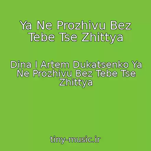 کاور آهنگ Ya Ne Prozhivu Bez Tebe Tse Zhittya از Dina I Artem Dukatsenko Ya Ne Prozhivu Bez Tebe Tse Zhittya