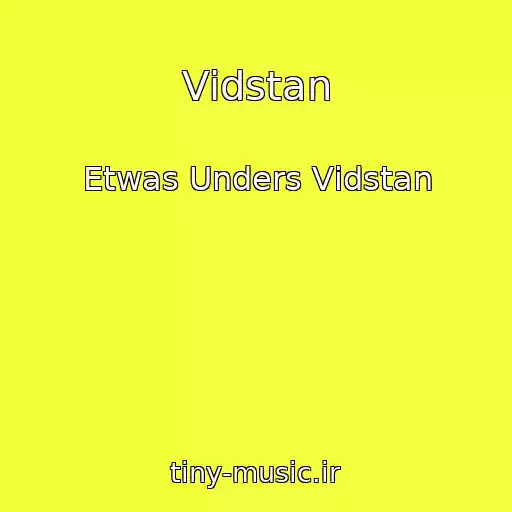 کاور آهنگ Vіdstan از Etwas Unders Vіdstan
