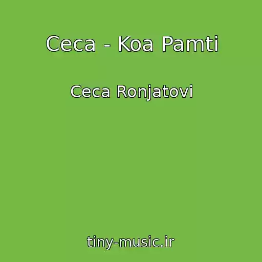 کاور آهنگ Ceca - Koa Pamti از Ceca Ronjatovi