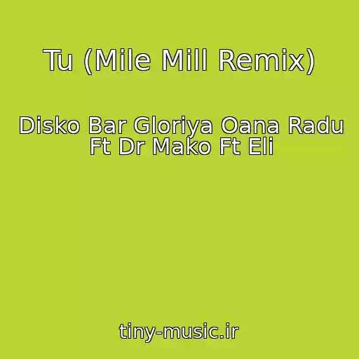 کاور آهنگ Tu (Mile Mill Remix) از Disko Bar Gloriya Oana Radu Ft Dr Mako Ft Eli