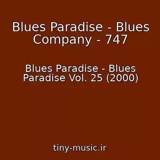 کاور آهنگ Blues Paradise - Blues Company - 747 از Blues Paradise - Blues Paradise Vol. 25 (2000)