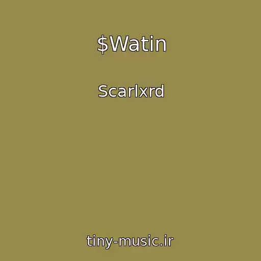 کاور آهنگ $Watin از Scarlxrd