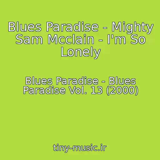 کاور آهنگ Blues Paradise - Mighty Sam Mcclain - I'm So Lonely از Blues Paradise - Blues Paradise Vol. 13 (2000)