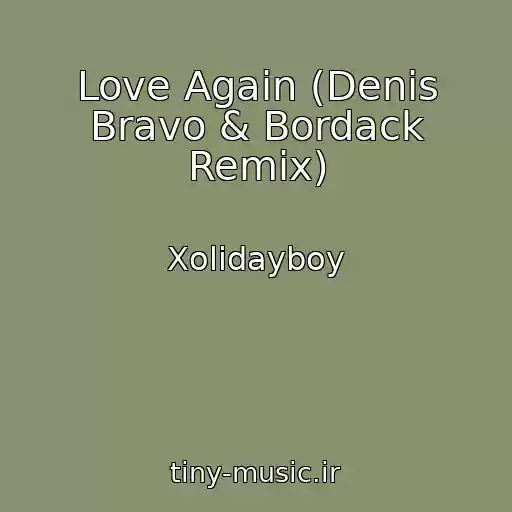 کاور آهنگ Love Again (Denis Bravo & Bordack Remix) از Xolidayboy