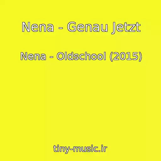 کاور آهنگ Nena - Genau Jetzt از Nena - Oldschool (2015)