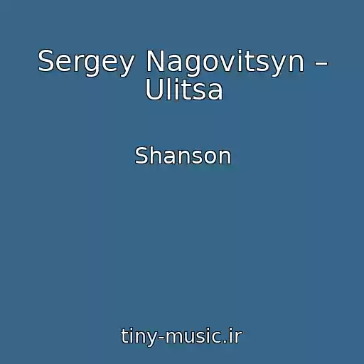 کاور آهنگ Sergey Nagovitsyn – Ulitsa از Shanson