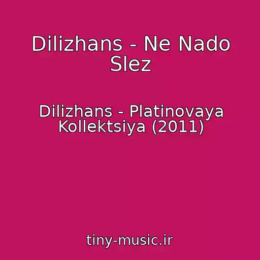 کاور آهنگ Dilizhans - Ne Nado Slez از Dilizhans - Platinovaya Kollektsiya (2011)