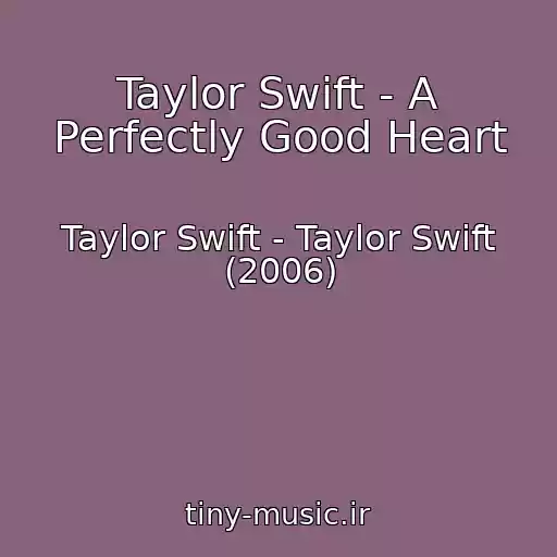 کاور آهنگ Taylor Swift - A Perfectly Good Heart از Taylor Swift - Taylor Swift (2006)