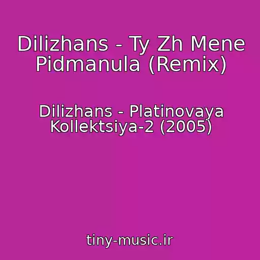 کاور آهنگ Dilizhans - Ty Zh Mene Pidmanula (Remix) از Dilizhans - Platinovaya Kollektsiya-2 (2005)