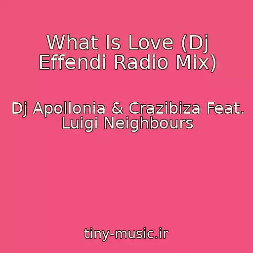 کاور آهنگ What Is Love (Dj Effendi Radio Mix) از Dj Apollonia & Crazibiza Feat. Luigi Neighbours