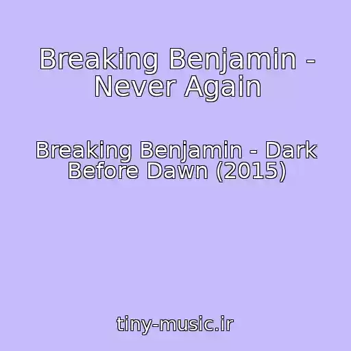 کاور آهنگ Breaking Benjamin - Never Again از Breaking Benjamin - Dark Before Dawn (2015)