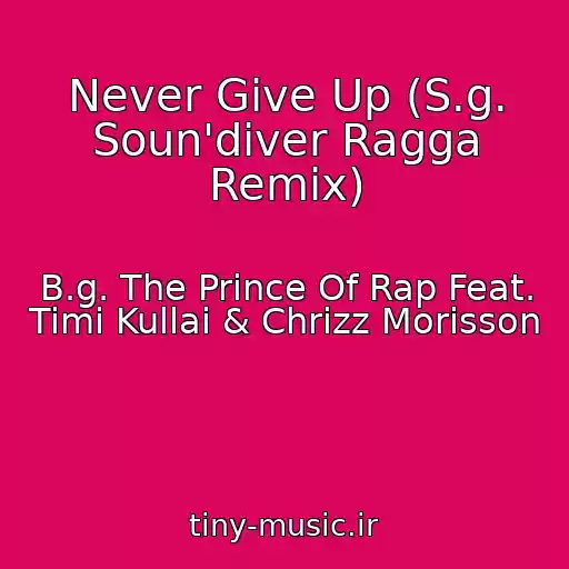 کاور آهنگ Never Give Up (S.g. Soun'diver Ragga Remix) از B.g. The Prince Of Rap Feat. Timi Kullai & Chrizz Morisson