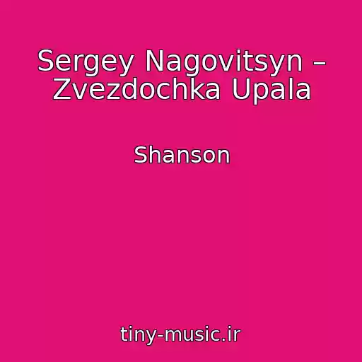 کاور آهنگ Sergey Nagovitsyn – Zvezdochka Upala از Shanson