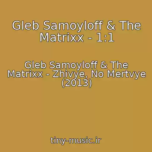 کاور آهنگ Gleb Samoyloff & The Matrixx - 1:1 از Gleb Samoyloff & The Matrixx - Zhivye, No Mertvye (2013)