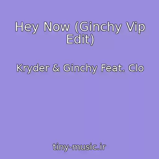 کاور آهنگ Hey Now (Ginchy Vip Edit) از Kryder & Ginchy Feat. Clo