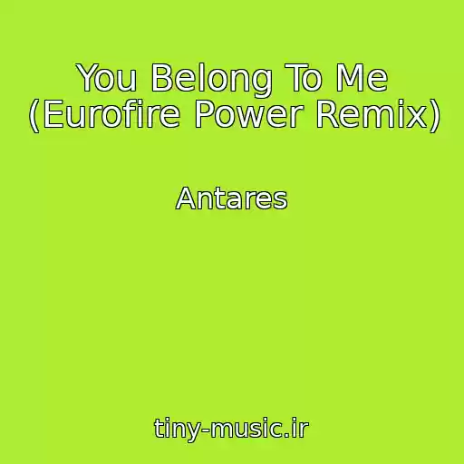 کاور آهنگ You Belong To Me (Eurofire Power Remix) از Antares