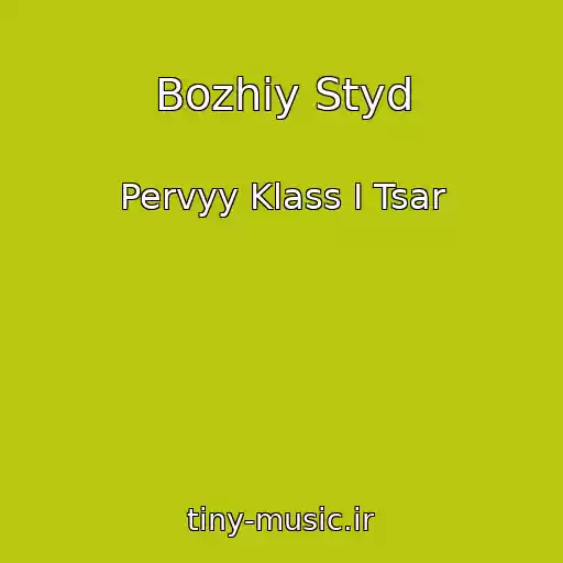 کاور آهنگ Bozhiy Styd از Pervyy Klass I Tsar