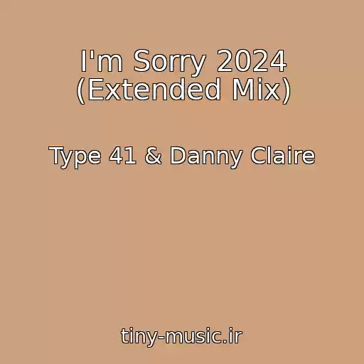 کاور آهنگ I'm Sorry 2024 (Extended Mix) از Type 41 & Danny Claire