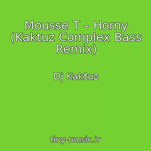 کاور آهنگ Mousse T – Horny (Kaktuz Complex Bass Remix) از Dj Kaktuz
